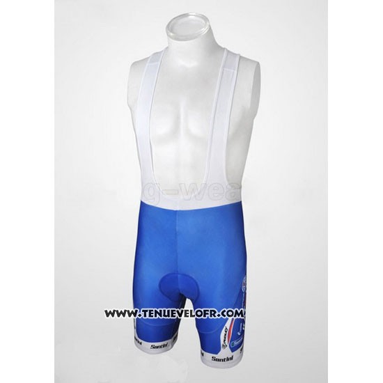 2010 Maillot Ciclismo Katusha Bleu et Bleu Manches Courtes et Cuissard